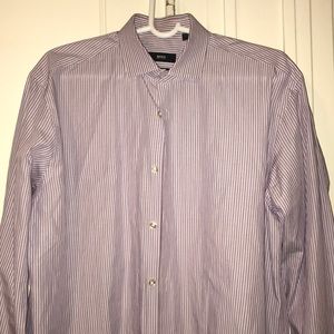 Hugo boss pink button down pre owned 43 17